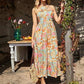 🌺Rochie croită fără mâneci cu imprimeu floral💃