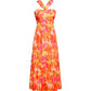🌺Rochie croită fără mâneci cu imprimeu floral💃