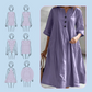 Rochie midi supradimensionată pentru femei cu buzunare A-line
