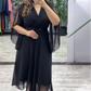 Rochie elegantă pentru femei cu decolteu ascuțit