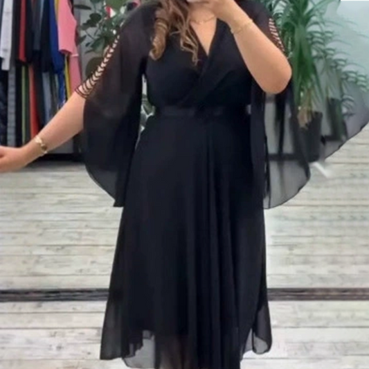 Rochie elegantă pentru femei cu decolteu ascuțit