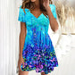 👗 Femeii florale imprimare A-Line Mini rochie