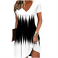 Women’s V-Neck A-Line Mini Dress
