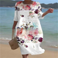 🌺S-4XL🌺Rochie largă cu gât rotund și imprimeu