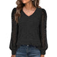 Women’s Elegant V-Neck Long Sleeve Top