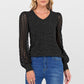 Women’s Elegant V-Neck Long Sleeve Top