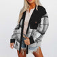 Palton casual oversized în carouri colorate