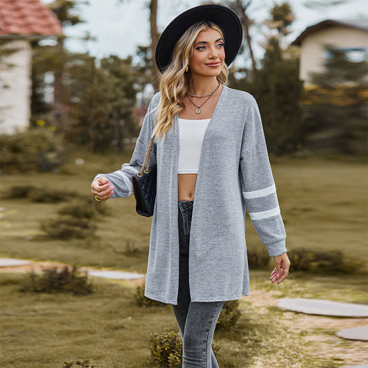 Cardigan casual cu mâneci lungi pentru femei
