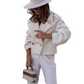 Women's Stylish Notched Lapel Short Coats