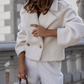 Women's Stylish Notched Lapel Short Coats