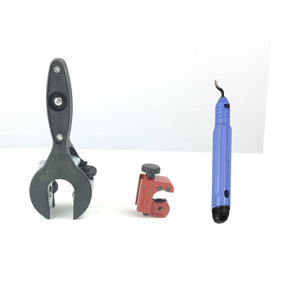 🔥 Set tăietor de tuburi cu clichet 3 piese | Tăiere rapidă și precisă pentru tuburi din oțel, cupru, aluminiu și plastic! ⚙️