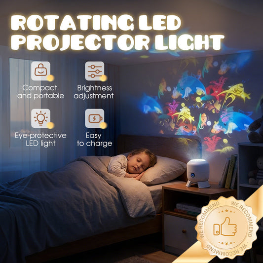 ✨ Proiector LED Rotativ – Efect Galaxie | În Stoc 🌌🛌📦