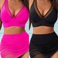 💖👙 Te simți vara? Set costum de baie cu fusta subtire! 🏖️