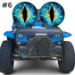 🦁 Folie vinil pentru faruri Beast Eye – 1 pereche 💡🚗