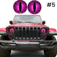 🦁 Folie vinil pentru faruri Beast Eye – 1 pereche 💡🚗