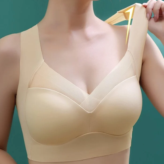 👙 Women's Seamless Wireless Push-Up Bra | Back Smoothing & Natural Lift – Invisible Comfort for All-Day Wear ✨