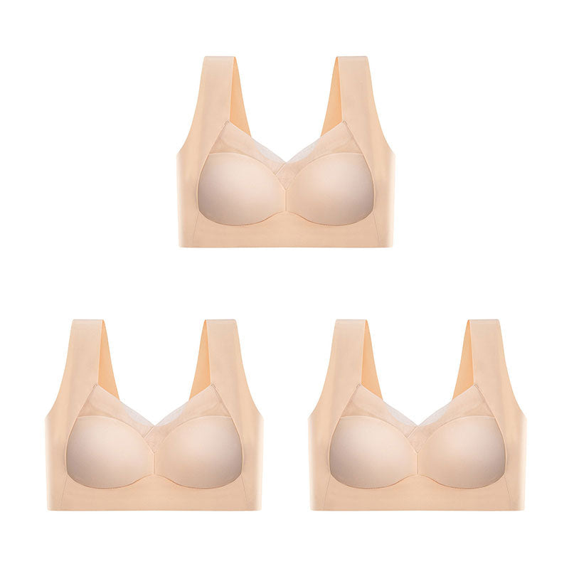👙 Women's Seamless Wireless Push-Up Bra | Back Smoothing & Natural Lift – Invisible Comfort for All-Day Wear ✨