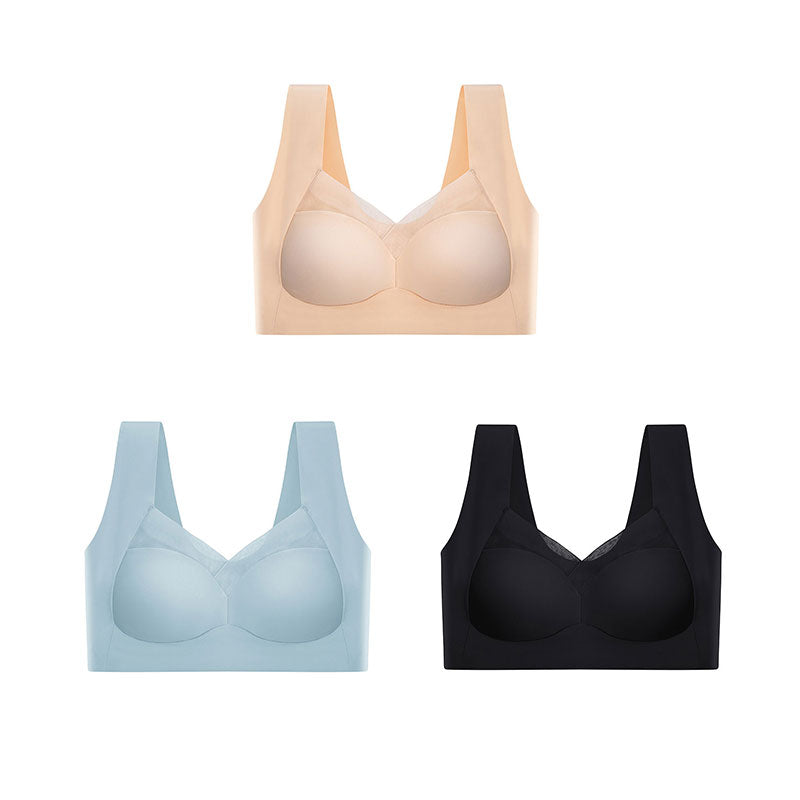 👙 Women's Seamless Wireless Push-Up Bra | Back Smoothing & Natural Lift – Invisible Comfort for All-Day Wear ✨