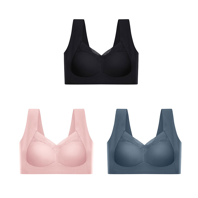 👙 Women's Seamless Wireless Push-Up Bra | Back Smoothing & Natural Lift – Invisible Comfort for All-Day Wear ✨