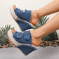 👡 Sandale casual din denim cu platformă pentru femei – Confortabile, care adaugă înălțime și versatile  🏖️✨