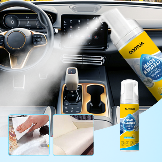 🧼🚗 Spumă puternică și multifuncțională pentru curățarea interiorului mașinii – Îndepărtează petele de pe tot interiorul mașinii – Plată la livrare ✨✅