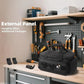 🧰 Geantă de scule din pânză de 14" – rezistentă, cu multiple buzunare | Pentru electricieni și reparații DIY 🧵🔧📏