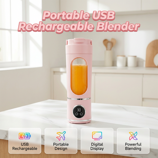 🥤✨  Storcător portabil cu încărcare USB | Suc proaspăt fără cabluri, de oriunde ai fi | Plată la livrare ✅🚚