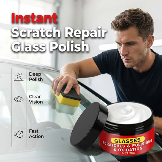 ✨🔧 Cremă pentru lustruirea și repararea zgârieturilor de pe sticlă – Îndepărtează zgârieturile și redă strălucirea – Plată la livrare ✅