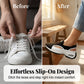 👟💨 Pantofi fără șireturi pentru femei, cu design ajurat și respirabil – răcoroși și respirabili, ușori și antiderapanti –  Plată la livrare ✅