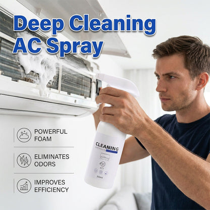 ❄️🌬️ Spray spumant pentru curățarea aparatelor de aer condiționat, fără clătire | Curăță și elimină murdăria și bacteriile cu o singură pulverizare – Plată la livrare ✅🚛