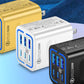 ⚡ Încarcă rapid toate dispozitivele – Încărcător de perete USB‑C 50W cu 6 porturi (3×USB‑A + 3×USB‑C) – ramburs 🔌