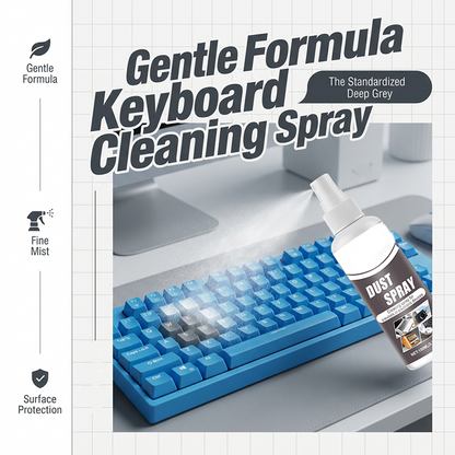 🧼 Menține-ți tastatura impecabilă – Spray de curățare cu formulă delicată pentru tastatură, cu ceață fină – ramburs 💻