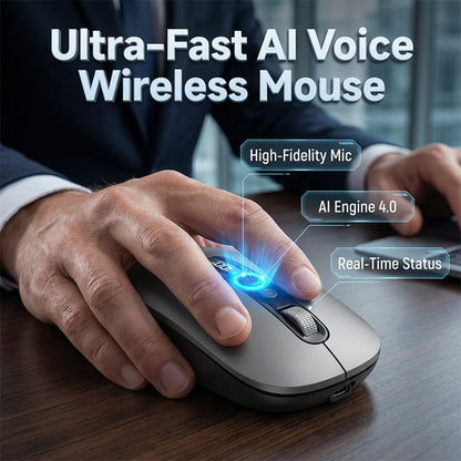 🎤 Tastați cu vocea – Mouse fără fir cu voce AI – ramburs 🖱️✨