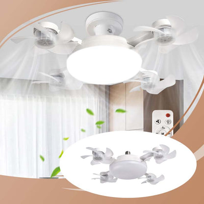 ✈️Transport gratuit✈️💡 Bucură‑te de confort răcoros și lumină blândă – Ventilator de tavan LED cu telecomandă – ramburs 🌀