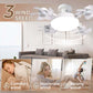 ✈️Transport gratuit✈️💡 Bucură‑te de confort răcoros și lumină blândă – Ventilator de tavan LED cu telecomandă – ramburs 🌀