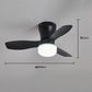 ✈️Transport gratuit✈️💡 Bucură‑te de confort răcoros și lumină blândă – Ventilator de tavan LED cu telecomandă – ramburs 🌀