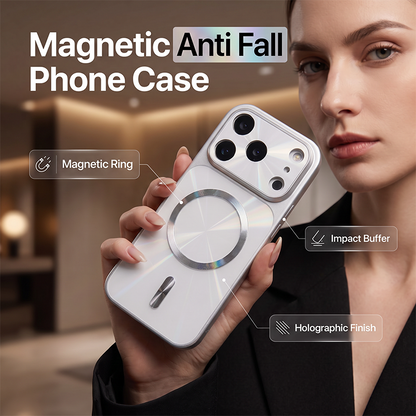 Cel mai vândut husă magnetică anti‑cădere pentru telefon – încuietoare magnetică puternică, protecție pentru cameră, colțuri întărite, design holografic