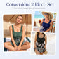 🎉 Reduceri 2026 — Vânzări de peste 5.000 de bucăți!🌊 Set de bikini din două piese cu efect de modelare a abdomenului pentru mărimi mari – Elegant ✨