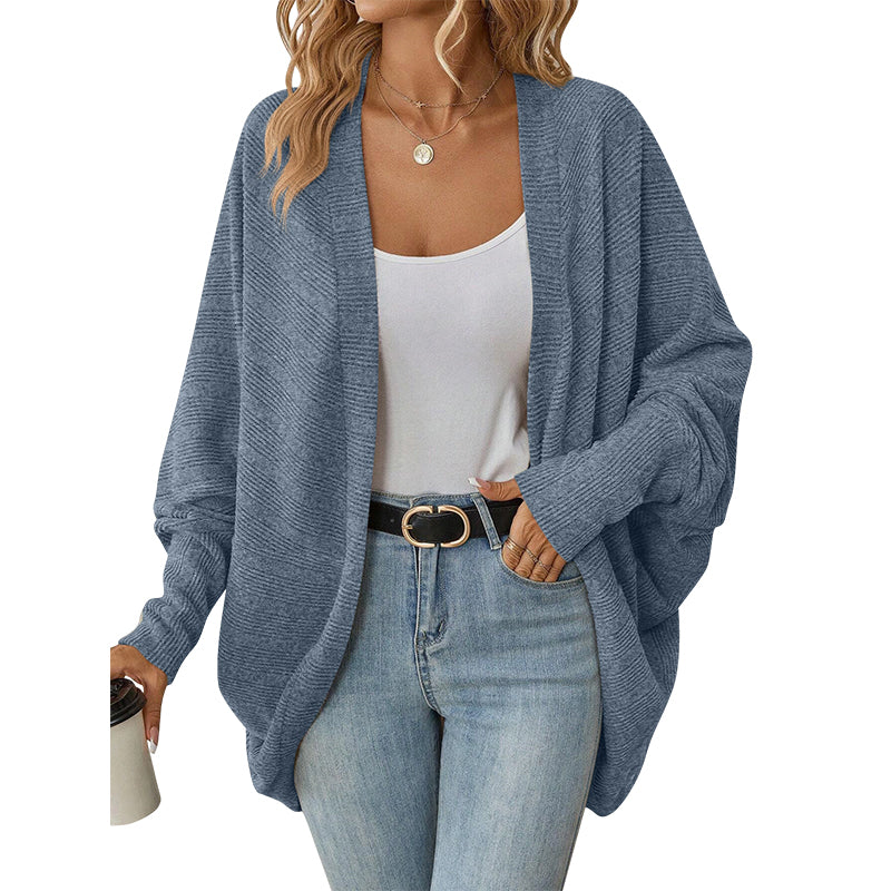 🌸🦇 Women's Loose Batwing Knit Cardigan | Relaxed Drape – Cosy Layer for Everyday ✨
