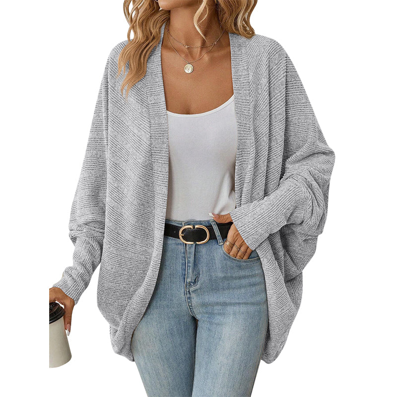 🌸🦇 Women's Loose Batwing Knit Cardigan | Relaxed Drape – Cosy Layer for Everyday ✨