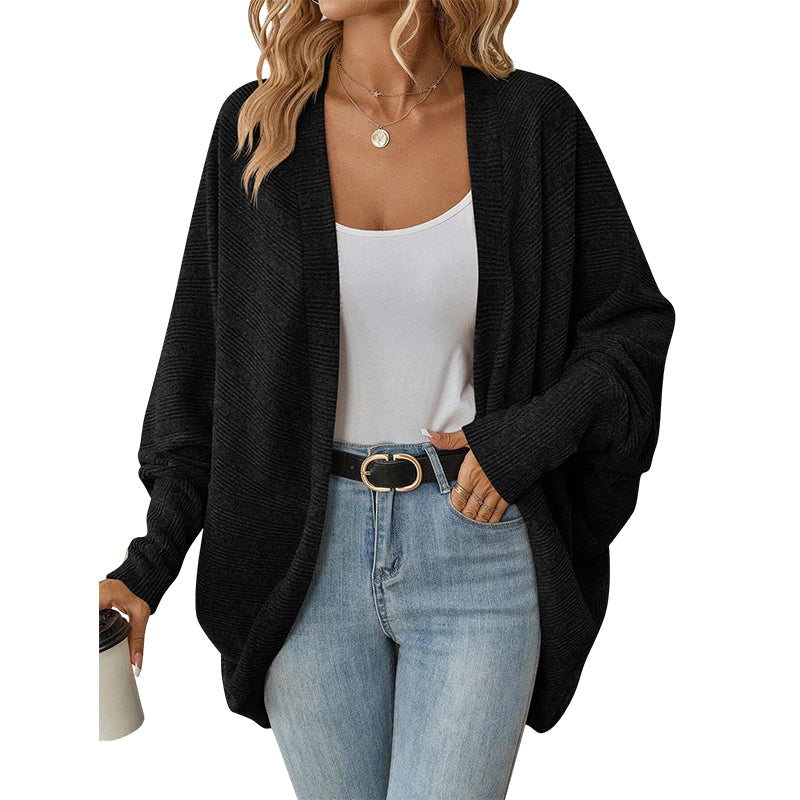 🌸🦇 Women's Loose Batwing Knit Cardigan | Relaxed Drape – Cosy Layer for Everyday ✨