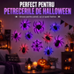 Autocolante de perete cu păianjeni 3D LED intermitenți pentru Halloween
