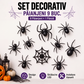 Autocolante de perete cu păianjeni 3D LED intermitenți pentru Halloween