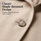Women's Cropped Single-Breasted Jacket — Breathable, Autumn Layer