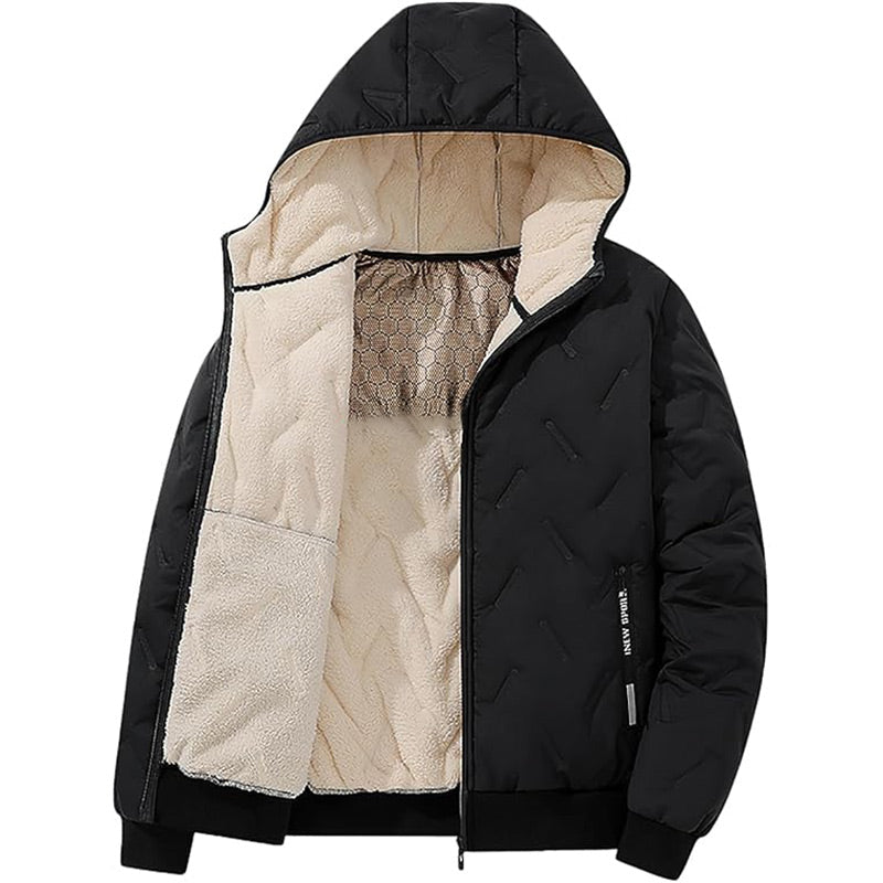 Men's Warm Zipper Hooded Coat — Winter Everyday 🧥