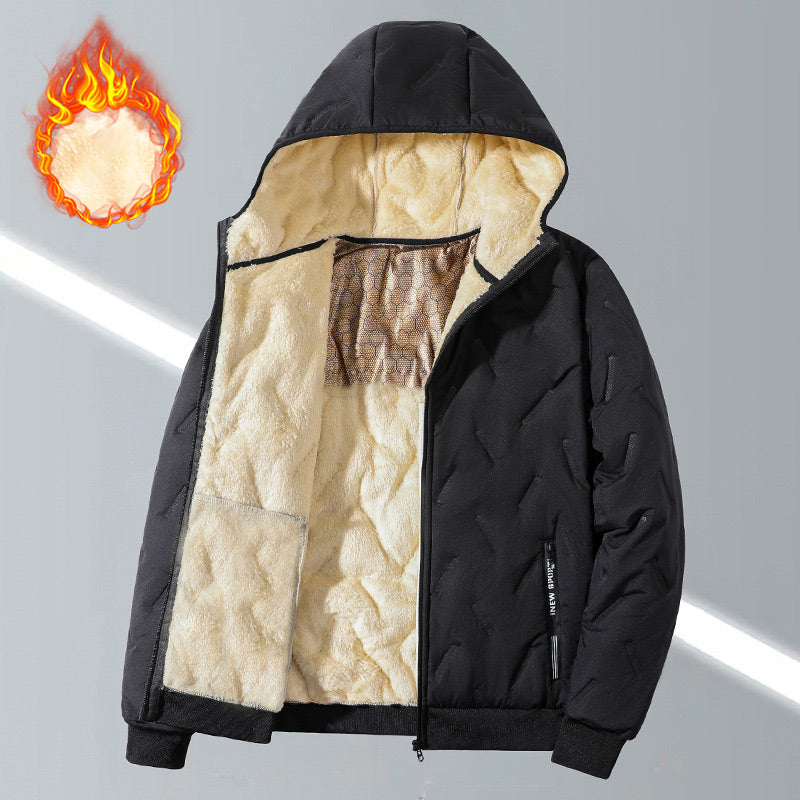 Men's Warm Zipper Hooded Coat — Winter Everyday 🧥