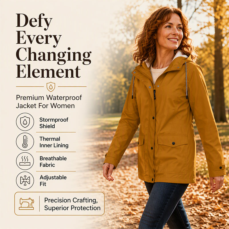 Women's Hooded Jacket — Plush-Lined, Windproof 🧥