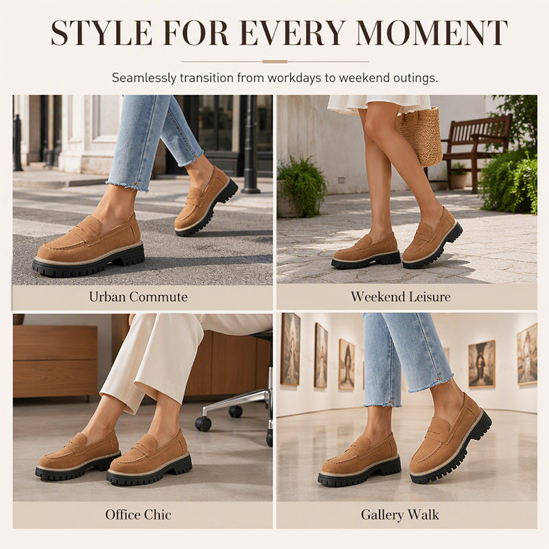 Women's Casual Loafers — Slip-On 👟