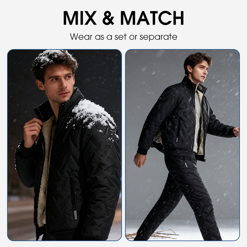 ❄️🧥 Men's Stylish Warm Jacket & Pants Two-Piece Set | Easy Matching & Everyday Comfort ✨