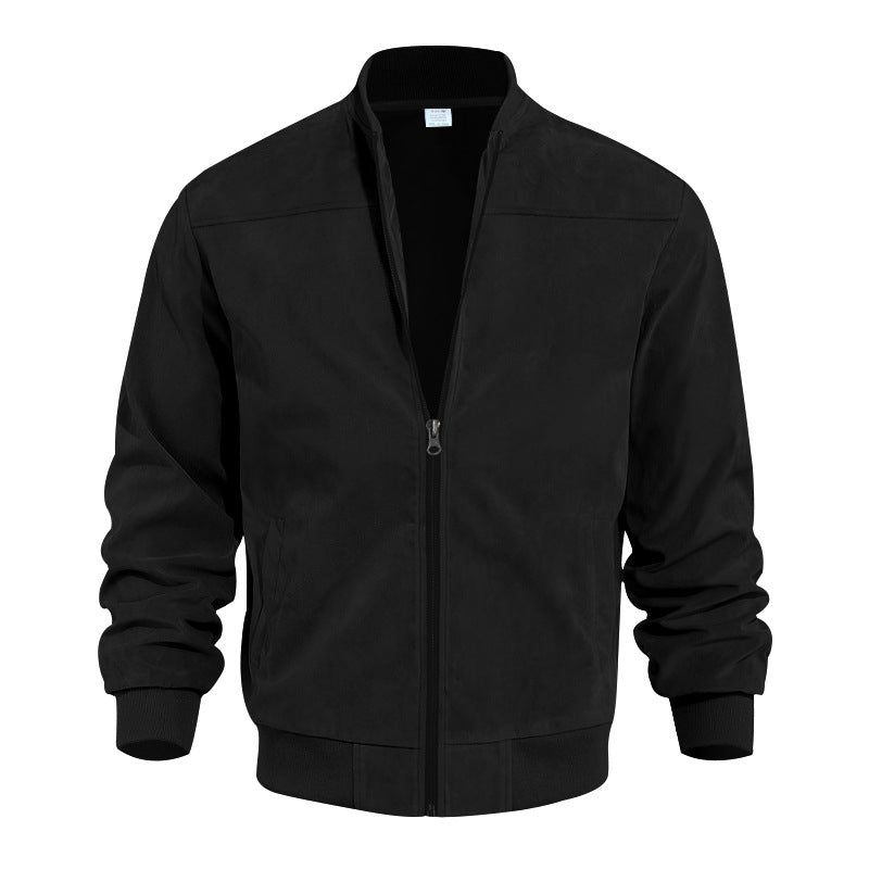 🧥 Men's Classic Bomber Jacket with Zip Front | Timeless, Comfortable & Effortlessly Stylish ✨